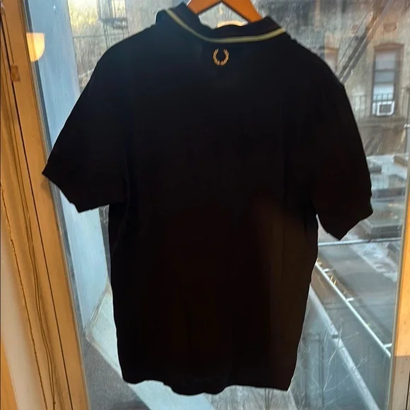 Fred Perry Black Polo Shirt - Picture 3 of 4